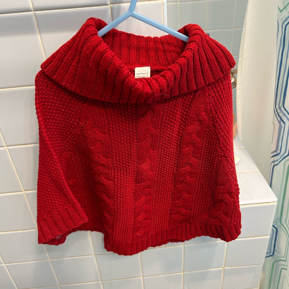 5t Red shawl, cute at Christmas